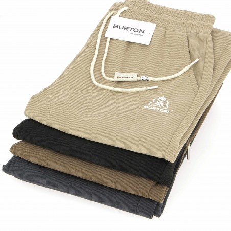 Pantalon jogging velours Wide Leg noir - Matière noble 23.90€