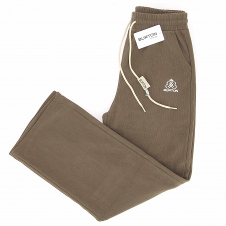 Pantalon jogging velours Wide Leg marron - Matière noble 23.90€