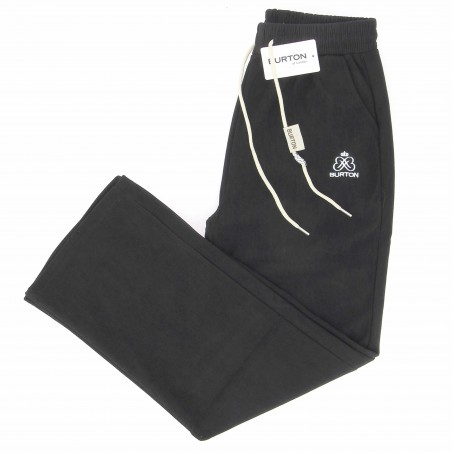 Pantalon jogging velours Wide Leg noir - Matière noble 23.90€