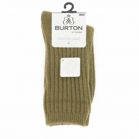 Chaussettes basses femme laine et Angora Burton - Matiere noble 4.90€