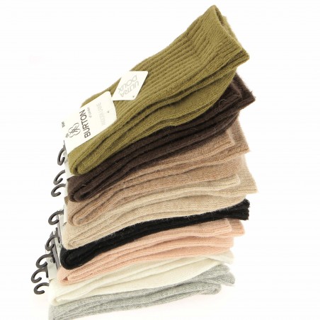 Chaussettes basses femme laine et Angora Burton - Matiere noble 4.90€