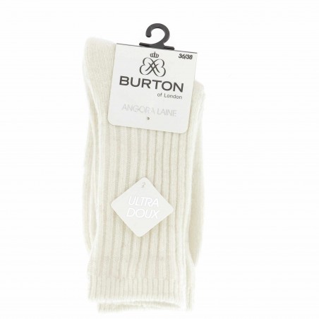 Chaussettes basses femme laine et Angora Burton - Matiere noble 4.90€