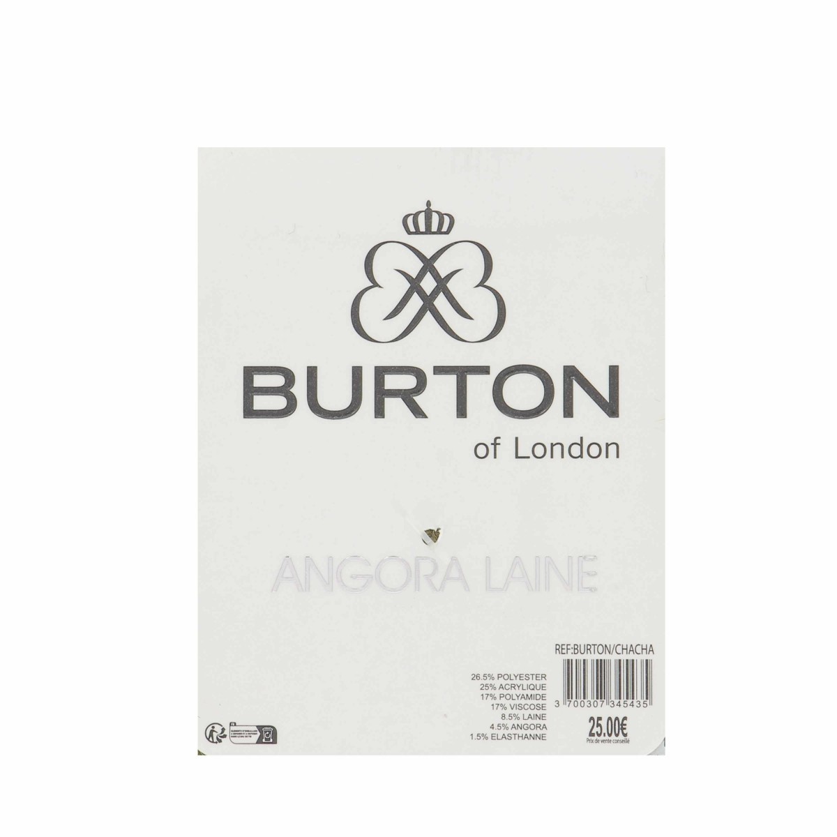Chaussettes basses femme laine et Angora Burton - Matiere noble 4.90€