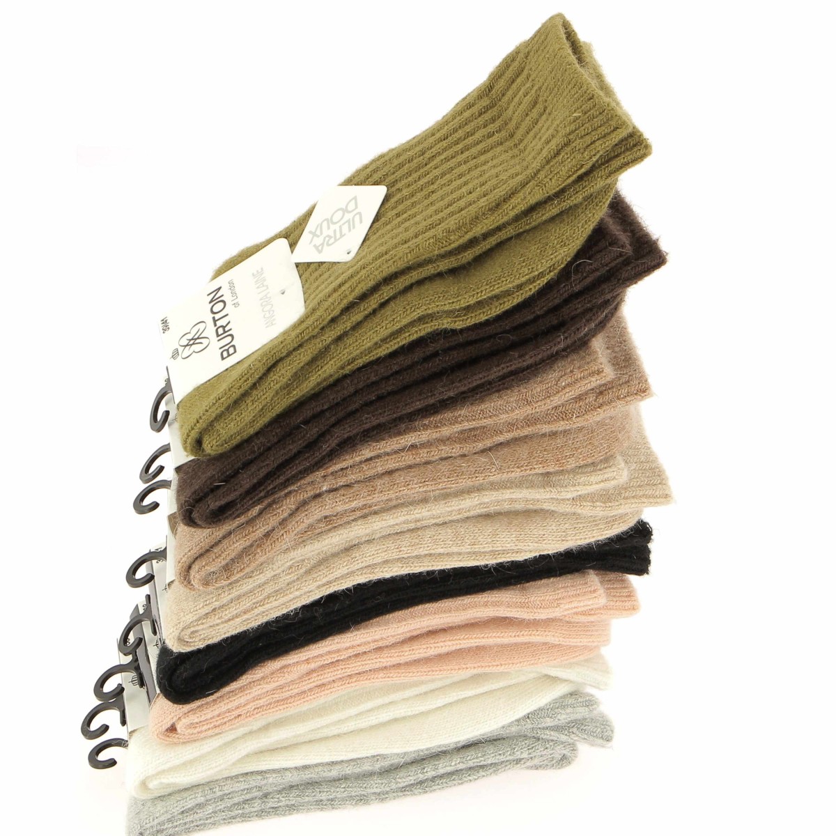 Chaussettes basses femme laine et Angora Burton - Matiere noble 4.90€