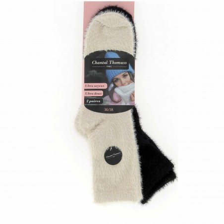 Lot de 2 paires de chaussettes  Chantal Thomass divers coloris - Matière noble 6.90€