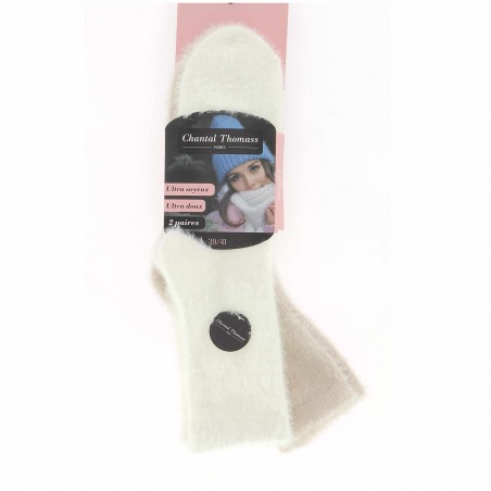 Lot de 2 paires de chaussettes  Chantal Thomass divers coloris - Matière noble 6.90€