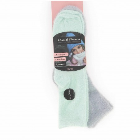 Lot de 2 paires de chaussettes  Chantal Thomass divers coloris - Matière noble 6.90€