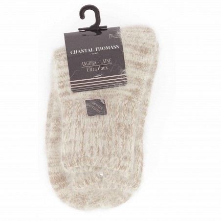 Chaussettes  Ch. Thomass 39% Angora, beige - Matière noble 6.90€