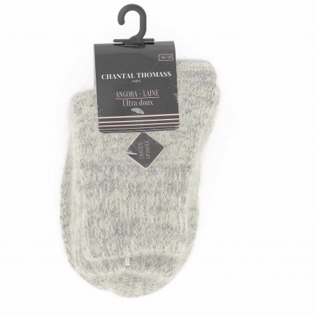 Chaussettes  Chantal Thomass 39% Angora, grises - Matière noble 6.90€