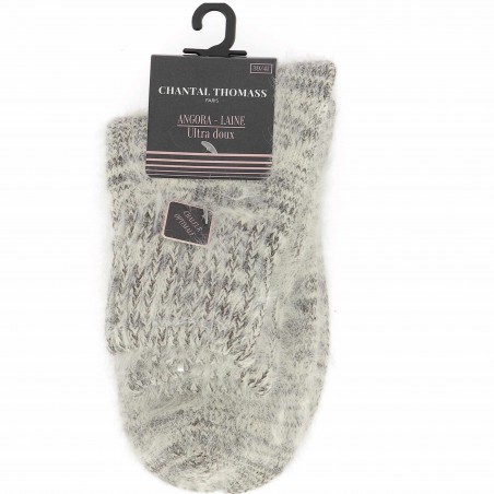 Chaussettes  Chantal Thomass 39% Angora, grises - Matière noble 6.90€