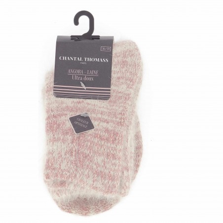 Chaussettes  Ch. Thomass 39% Angora, rose clair- Matière noble 6.90€