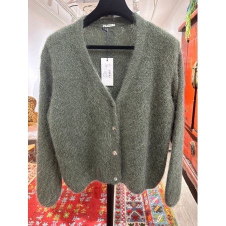 Gilet Mohair femme, divers coloris - Matière noble