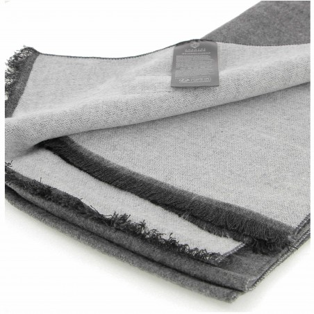 Echarpe homme Georges RECH, anthracite, verso noir- Matière noble 15.90€