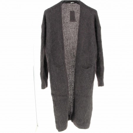 Gilet long Mohair femme, divers coloris - Matière noble