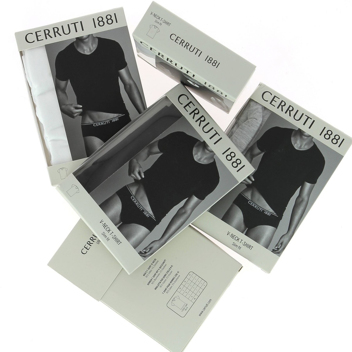 CERRUTI 1881 TEE SHIRT UNDERWEAR COL V GRIS