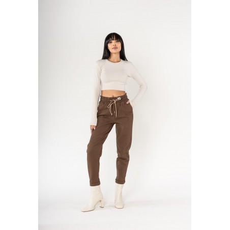 Pantalon ample beige Nina Carter - Matière noble 29,90€
