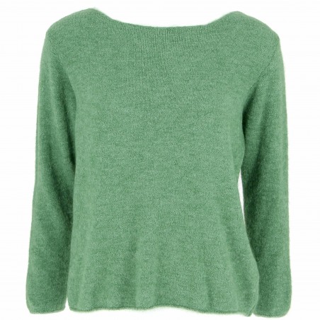 Pull Alpaga, col bateau, divers coloris - Matière noble 42.90€