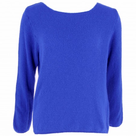 PULL COL BATEAU ALPAGA BLEU...