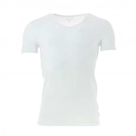 CERRUTI 1881 TEE SHIRT UNDERWEAR COL V BLANC