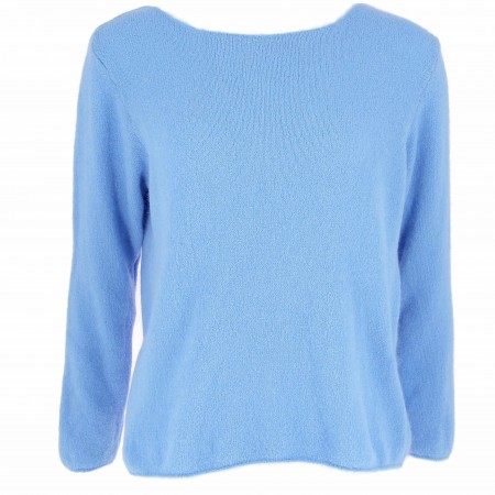 PULL COL BATEAU ALPAGA BLEU...