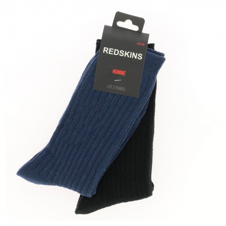Lot 2 paires chaussettes Cachemire TOUCH REDSKINS, divers coloris 8,50€