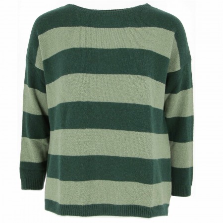 PULL 100 % CASHMERE VERT...