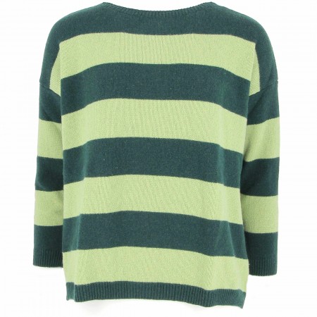 PULL 100 % CASHMERE VERT...