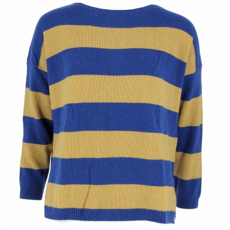 PULL 100% CASHMERE BLEU ROY...