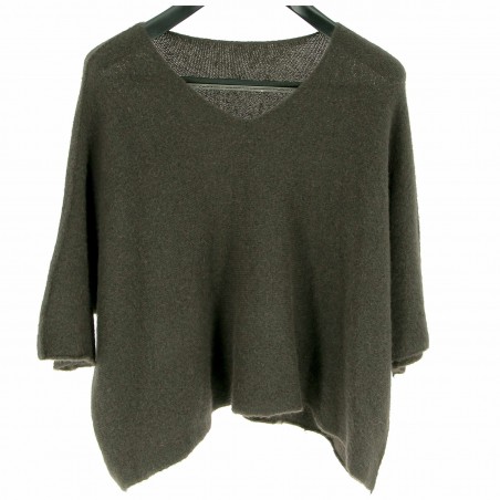 Pull manches 3/4 chauve-souris, alpaga, divers coloris - Matière noble 44.90€