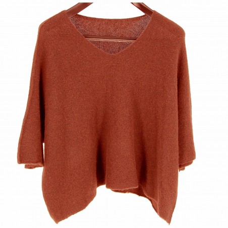Pull manches 3/4 chauve-souris, alpaga, divers coloris - Matière noble 44.90€