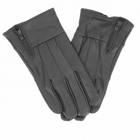 Gants homme TORRENTE en cuir, fourrés polaire - Matière noble 16.90€