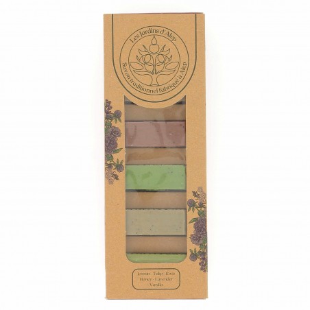 Coffret 6 Savons d'Alep parfumés  - Matière noble