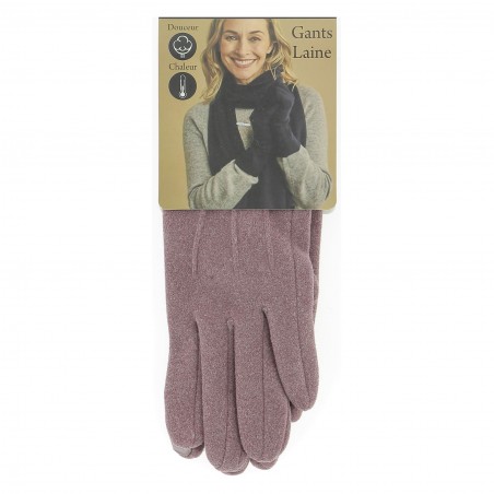Gants femme lie de vin RODIER finition velours. en six coloris 9.90€