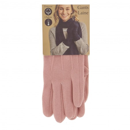 Gants femme rose RODIER finition velours. six coloris 9.90€ - Matière noble