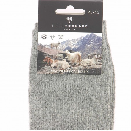 Chaussettes homme Bill Tornade avec cachemire  - Matière noble