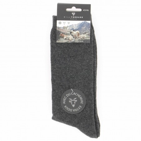 Chaussettes homme Bill Tornade 10% cachemire - Matière noble