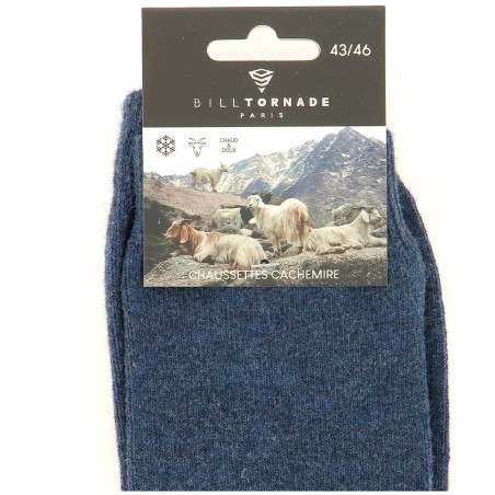Chaussettes homme Bill Tornade cachemire et laine  - Matière noble