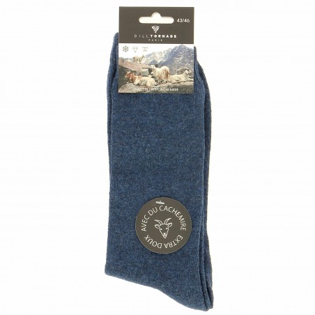 Chaussettes homme Bill Tornade cachemire et laine  - Matière noble