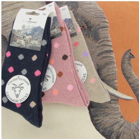 Chaussettes femme Bill Tornade 10% cachemire  - Matière noble
