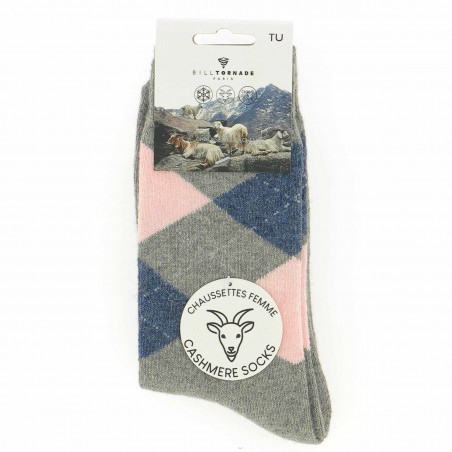 Chaussettes femme Bill Tornade écossaises - Matière noble