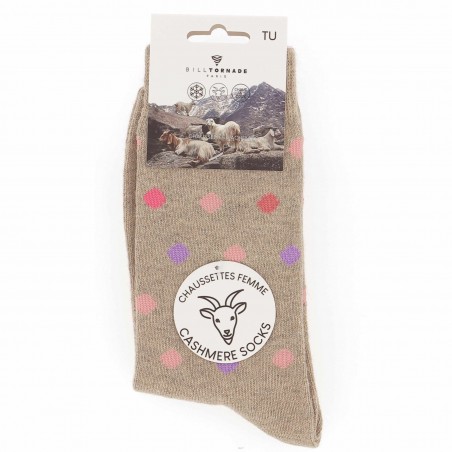 Chaussettes Bill Tornade femme 10% cachemire  - Matière noble
