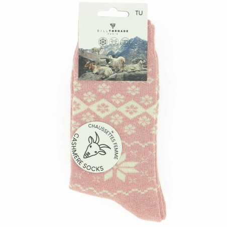 Chaussettes Bill Tornade femme, motifs Jacquard  - Matière noble