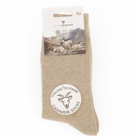 Chaussettes femme Bill Tornade avec cachemire  - Matière noble