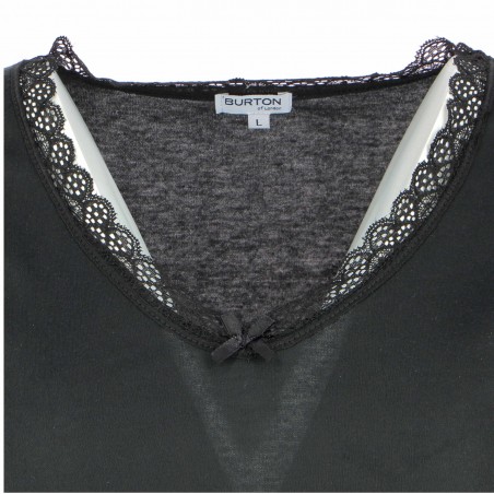 Tee-shirt chaud BURTON, noir, confort et chaleur - Matière-noble 8,90€