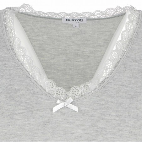 Tee-shirt chaud femme BURTON, gris- Matière-noble 8,90€