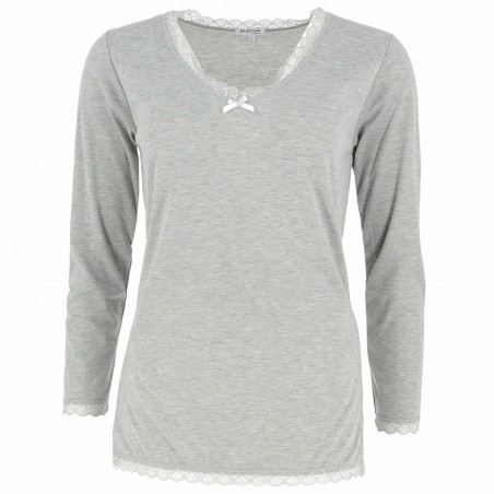 Tee-shirt chaud femme BURTON, gris- Matière-noble 8,90€