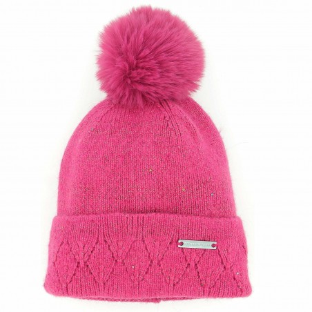 Bonnet femme Gérard Pasquier, rose fuchsia  - Matière noble 14.90E