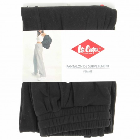 Bas jogging large femme noir LEE COOPER  Matière noble 19,90€