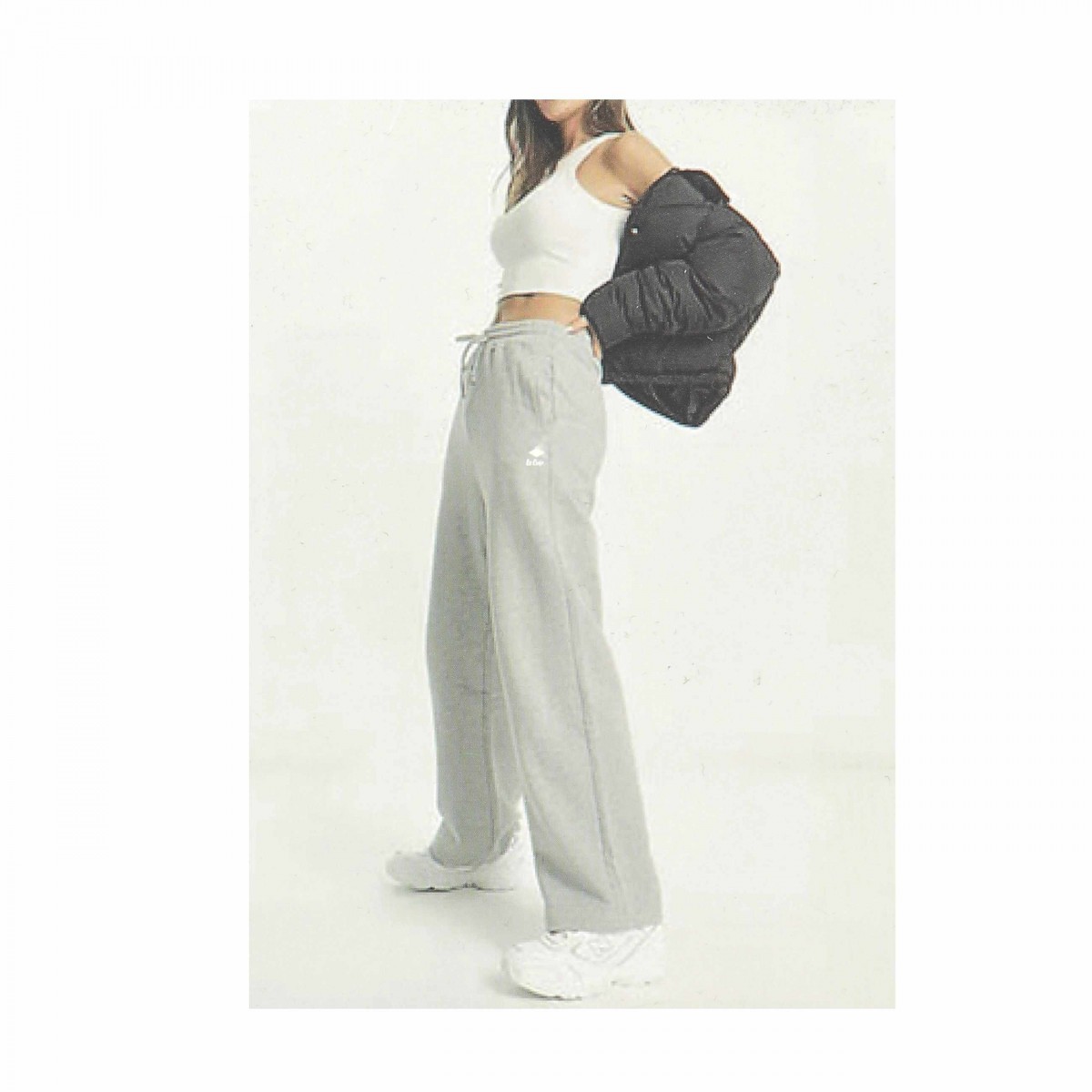 Bas jogging large femme, anthracite, LEE COOPER  - Matière noble 19,90€