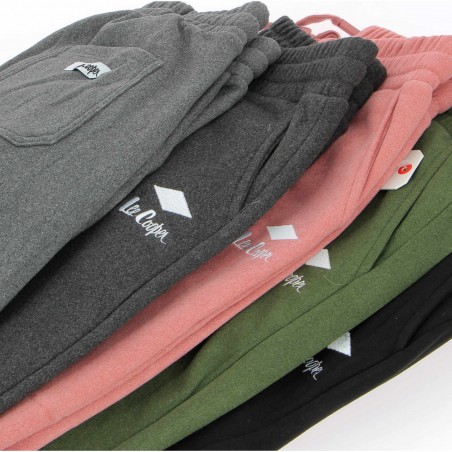 Bas de  jogging femme rose uni large LEE COOPER  - Matière noble 19,90€